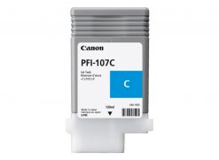 Canon PFI-107C - Cartucho de Tinta Cyan para modelo Canon imagePROGRAF iPF670, iPF680, Capacidad 130 ml.