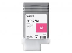 Canon PFI-107M - Cartucho de Tinta Magenta para modelo Canon imagePROGRAF iPF670, iPF680, Capacidad 130 ml.