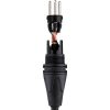 Cable de micrófono (100', negro)  XLR M a XLR F