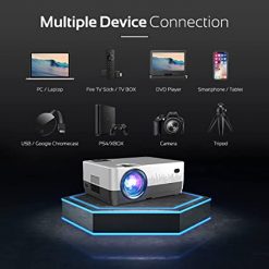 DBPOWER Proyector WiFi, actualización de 8500 L Full HD 1080p