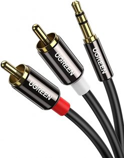Cable RCA de 0.138 in a RCA macho a Aux Adaptador