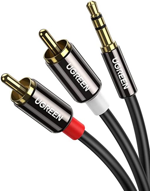 Cable RCA de 0.138 in a RCA macho a Aux Adaptador