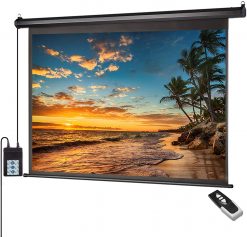 Pantalla de proyector motorizada de 100 pulgadas