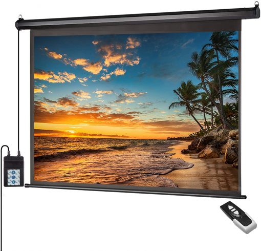 Pantalla de proyector motorizada de 100 pulgadas