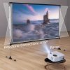 WEWATCH V70 Proyector Native 1080P, proyector WiFi 5G de 20.000LM para oficina en interiores, proyector de cine en casa Full HD, altavoces HI-FI integrados, proyector de video portátil compatible con HDMI/VGA/USB