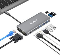 Adaptador multipuerto USB C - 10 en 1