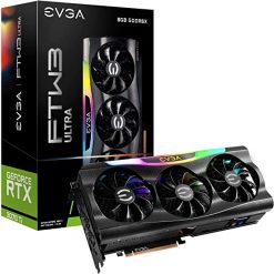 EVGA GeForce RTX 3070 Ti FTW3 Ultra Gaming, 08G-P5-3797-KL, 8GB GDDR6X, iCX3 Technology, ARGB LED, placa trasera de metal
