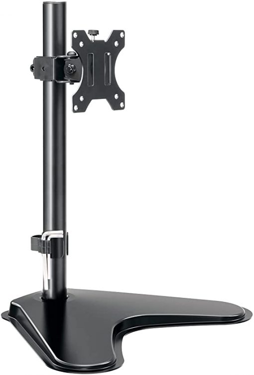 MOUNTUP Soporte de escritorio para monitor VESA independiente compatible con pantalla de computadora de 13 a 32 pulgadas con altura ajustable, giratoria, inclinación, rotación, VESA 75 x 75 100 x 100 MU0023 - Imagen 4