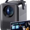 Proyector compatible con 4K, proyector Bluetooth WiFi 5G,