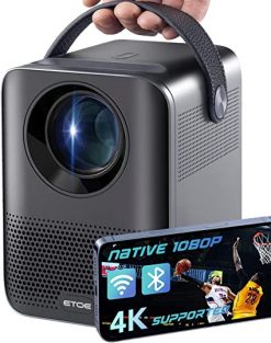 Proyector compatible con 4K, proyector Bluetooth WiFi 5G,