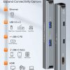 Adaptador USB C Hub multipuerto, CableCreation 6 en 1 USB-C Hub Bundle con adaptador Ethernet USB, CableCreation USB 3.0 a 10/100/1000 Gigabit adaptador de red LAN con cable