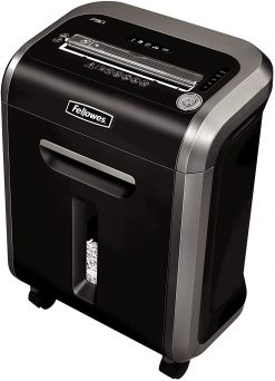 Trituradora de papel Powershred 79Ci 100 % a prueba de atascos; trituradora de corte transversal de trabajo medio con capacidad para 16 hojas, de color negro y plateado oscuro