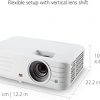 ViewSonic Proyector PX701HD 1080p, 3500 lúmenes, supercolor, cambio de lente vertical, doble HDMI, disfruta de deportes y transmisión de Netflix con dongle
