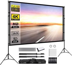 PANTALLA DE PROYECCIÓN PORTATIL DE 150"