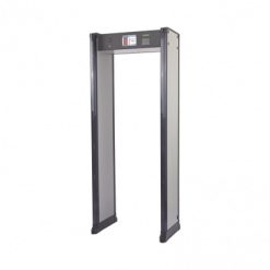 Arco Detector de Metales de 18 Zonas con Anclaje para Fijarse al Piso. Incluye Sensor IR para evitar falsas Alarmas / Certificado por la Administración Federal de Aviación de EE. UU. (FAA)