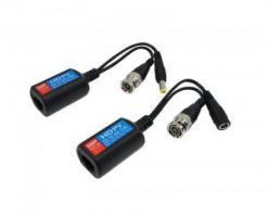 Video Balun 4K HD RJ45 BNC+DC, con poder de 1 Channel Passive ( Pares )