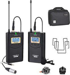 Sistema de micrófono inalámbrico, Comica CVM-WM100 UHF 48 canales