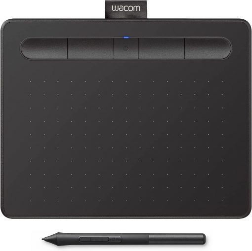 Wacom CTL4100 Intuos - Tableta de dibujo con 3 programas de software incluidos, 7.9 "x 6.3", color negro.