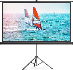 Pantalla de proyección de 100" 16: 9 HD 4K, con trípode y bolsa de transporte incluida