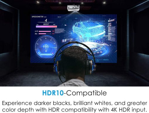 Optoma Proyector de juegos GT1080HDR de tiro corto | Modo de juego mejorado para juegos de 1080P 120Hz a 8.4 ms | Soporte 4K UHD | Reproduce HDR para 4K y 1080P | Alto 3800 lúmenes para juegos de día y noche, color blanco - Imagen 3