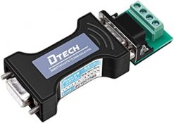 DTECH RS232 a RS485 Serial Converter Adaptador con bloque de terminales de 4 posiciones