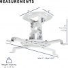 Brazos extensible para montura de proyector de techo extensible, ajustable y universal, de VIVO, Blanco