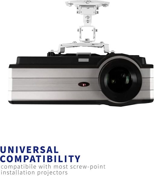 Brazos extensible para montura de proyector de techo extensible, ajustable y universal, de VIVO, Blanco - Imagen 2
