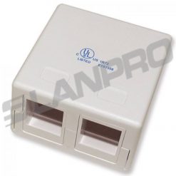 Cajilla Superficial RED RJ45 / TELEFONO 2 SALIDAS