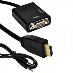 Adaptador de HDMI MACHO A VGA hembra con audio