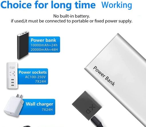 Cámara WiFi inalámbrica pequeña, cámaras de seguridad espía ocultas, cámara de perro para mascotas, cámara de bebé 1080P con control remoto portátil, aplicación de teléfono - Imagen 3