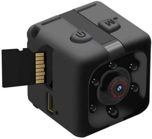 Mini cámara espía con audio y video - Cámara oculta 1080P - Cámara portátil pequeña HD niñera - Mini cámaras espías con visión nocturna y detección de movimiento, cámaras de seguridad pequeñas para interiores y exteriores para oficina en casa