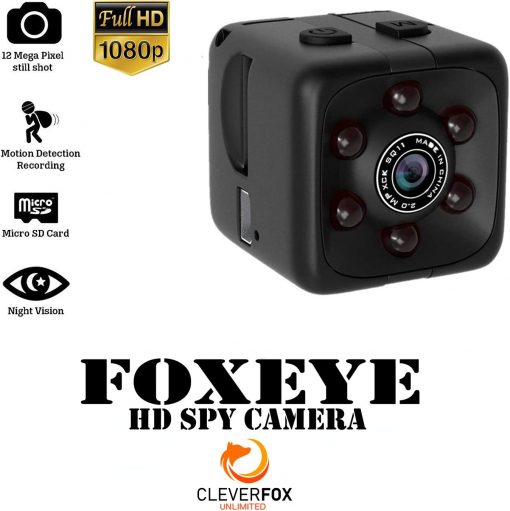 Mini cámara espía con audio y video - Cámara oculta 1080P - Cámara portátil pequeña HD niñera - Mini cámaras espías con visión nocturna y detección de movimiento, cámaras de seguridad pequeñas para interiores y exteriores para oficina en casa - Imagen 2