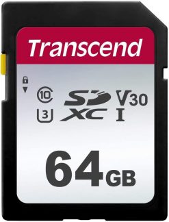 Transcend TS64GSDC300S-E - Tarjeta de memoria SD (64 GB, UHS-I U3)