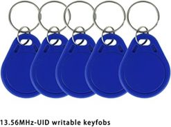 HFeng 13,56 MHz UID cambiables Keyfobs Token NFC Tag regrabable RFID Control de acceso de escritura tarjeta usada para copiar/clonar tarjeta (10 unidades)