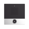 Mini video Intercomunicador para hotelería y hospitales, con diseño elegante, PoE, cámara 1Mpx, 1 botón, 1 relevador integrado de salida y entrada.