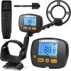 ULHUND - Detectores de metales mejorados para adultos, detector de oro 9 con pantalla LCD más grande, chip DSP avanzado de 10 pulgadas con profundidad de detección de 12 pulgadas