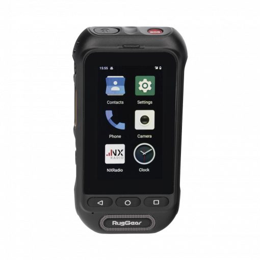 RugGear Equipo PoC 3G/4G LTE Resistente al Agua con Pantalla Táctil 3" Compatible con NXRadio