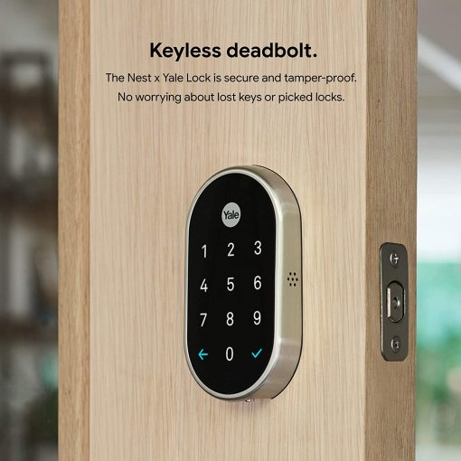 Google, Nest x Yale Cerradura con Nest Connect, cerradura inteligente, RB-YRD540-WV-0BP - Imagen 2