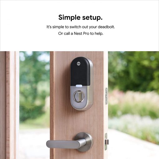 Google, Nest x Yale Cerradura con Nest Connect, cerradura inteligente, RB-YRD540-WV-0BP - Imagen 3