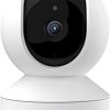 Cámara de seguridad inalámbrica, E1 3MP HD Plug-in Cámara WiFi interior para seguridad del hogar, monitor de bebé, mascotas, almacenamiento de tarjeta micro SD, inclinación panorámica, visión nocturna, funciona con Alexa/Google Assistant