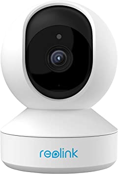 Cámara de seguridad inalámbrica, E1 3MP HD Plug-in Cámara WiFi interior para seguridad del hogar, monitor de bebé, mascotas, almacenamiento de tarjeta micro SD, inclinación panorámica, visión nocturna, funciona con Alexa/Google Assistant