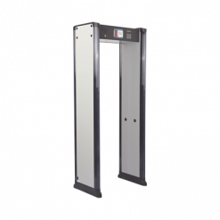 Arco Detector de Metales de 33 Zonas con Anclaje para Fijarse al Piso. Incluye Sensor IR para evitar falsas Alarmas / Certificado por la Administración Federal de Aviación de EE. UU. (FAA)
