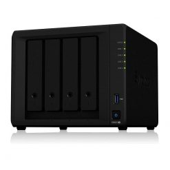 NAS Synology DS920+, para 4 discos, Celeron J4125 Doble núcleo a 2.7GHz, 4GB RAM DDR4, 2x USB, 2x RJ45
