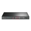 Switch Gigabit TP-LINK TL-SL1218P de 16 puertos PoE+10/100 Mbps, 2 puertos Gigabit