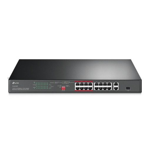 Switch Gigabit TP-LINK TL-SL1218P de 16 puertos PoE+10/100 Mbps, 2 puertos Gigabit