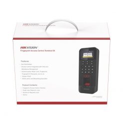 Kit De Control De Acceso HIKVISION DS-KAS261, Lector De Huellas Y Tarjetas, Compatible Con La APP Hik-Connect