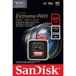 Tarjeta de memoria SanDisk Extreme PRO UHS-I SDXC de 64 GB