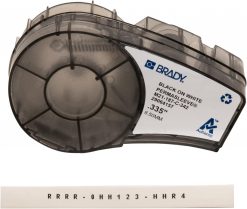 Fundas de marcado de cables de poliolefina termocontraíble Brady PermaSleeve (M21-187-C-342) - Fundas blancas con escritura negra. Compatible con las impresoras BMP21-PLUS , ID PAL, LABPAL. 7 pies de longitud, 0,335 pulgadas de ancho