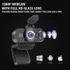 LarmTek Cámara web Full HD de 1080p, computadora portátil, PC, Mac, cámara de escritorio para conferencia y videollamadas, cámara web Pro Stream con videollamadas Plug and Play, micrófono incorporado