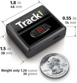 Tracki Rastreador GPS para vehículos, automóviles, niños, perros, motocicletas. Dispositivo de seguimiento GPS 4G LTE. Distancia ilimitada en Estados Unidos y en todo el mundo. Pequeño portátil en tiempo real Mini magnético. Se necesita suscripción